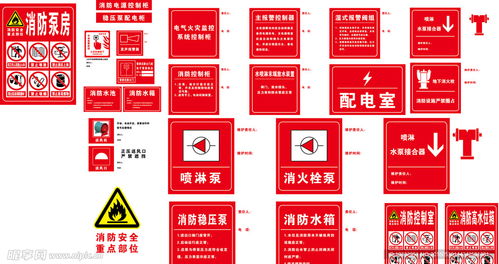 消防安全標識大全設計圖 標志圖標